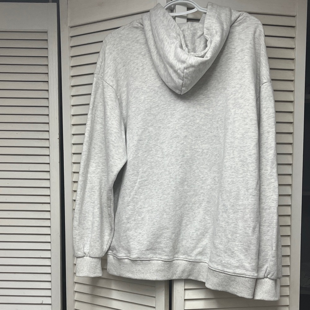 Aelfric Eden Light Gray Hoodie with Navy Blue Star Patch - Picture 10 of 12